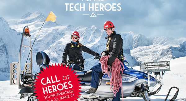 Interessierte können sich für die Schnuppertage «Call of Heroes» auf alpinetechheroes.ch bis Mitte März 2024 anmelden.