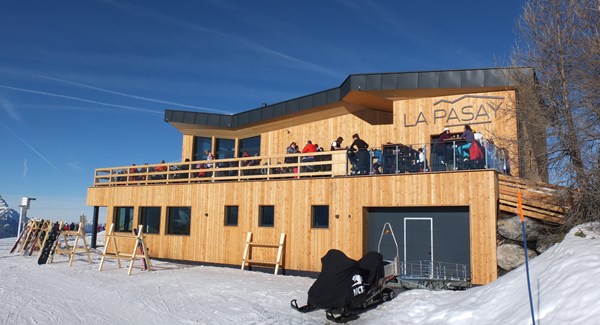 Le magnifique restaurant d’altitude de La Pasay à 2159 mètres d’altitude.