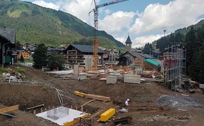 La station de départ de la future télécabine autonome de La Foilleuse à Morgins.