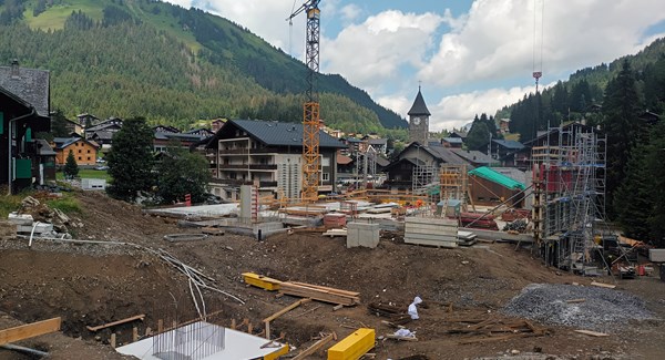 La station de départ de la future télécabine autonome de La Foilleuse à Morgins.