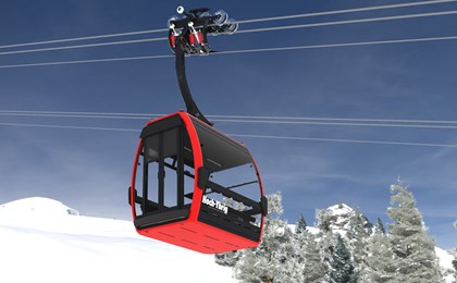 Die erste TRI-Line Anlage wird die Luftseilbahn Weglosen-Seebli im Skigebiet von Hoch Ybrig ab der Wintersaison 2025/26 ersetzen. 18 Kabinen vom Typ STELLA werden dafür sorgen, dass die heutige Förderleistung von 1000 auf 1400 Gäste pro Stunde erhöht wird.