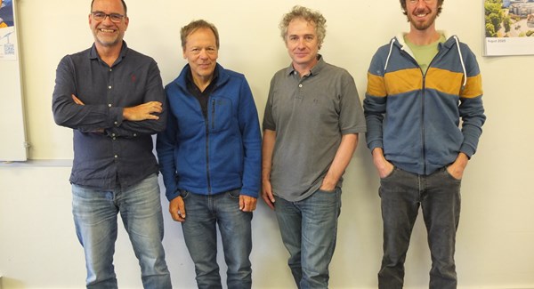 De g. à. d. : Patrick Schibli (Baco SA), Stefan Messmer (IWM AG), Christian Banfi (OFT), et Jérémy Yerly, organisateur du séminaire.