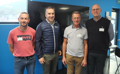 Fred Berthet (Portes du Soleil), Berno Stoffel (directeur de RMS), Didier Détraz (Villars ) et Laurent Queloz (OFT) (de g. à d.) étaient les intervenants de l’échange de l’UCTR.