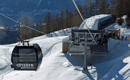 La future station intermédiaire les Grillesses, laquelle est actuelle la station aval.
