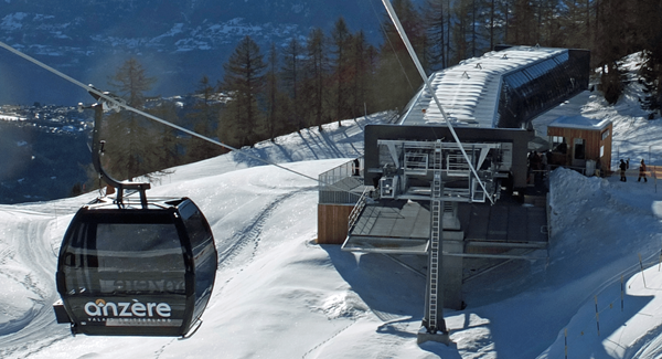 La future station intermédiaire les Grillesses, laquelle est actuelle la station aval.