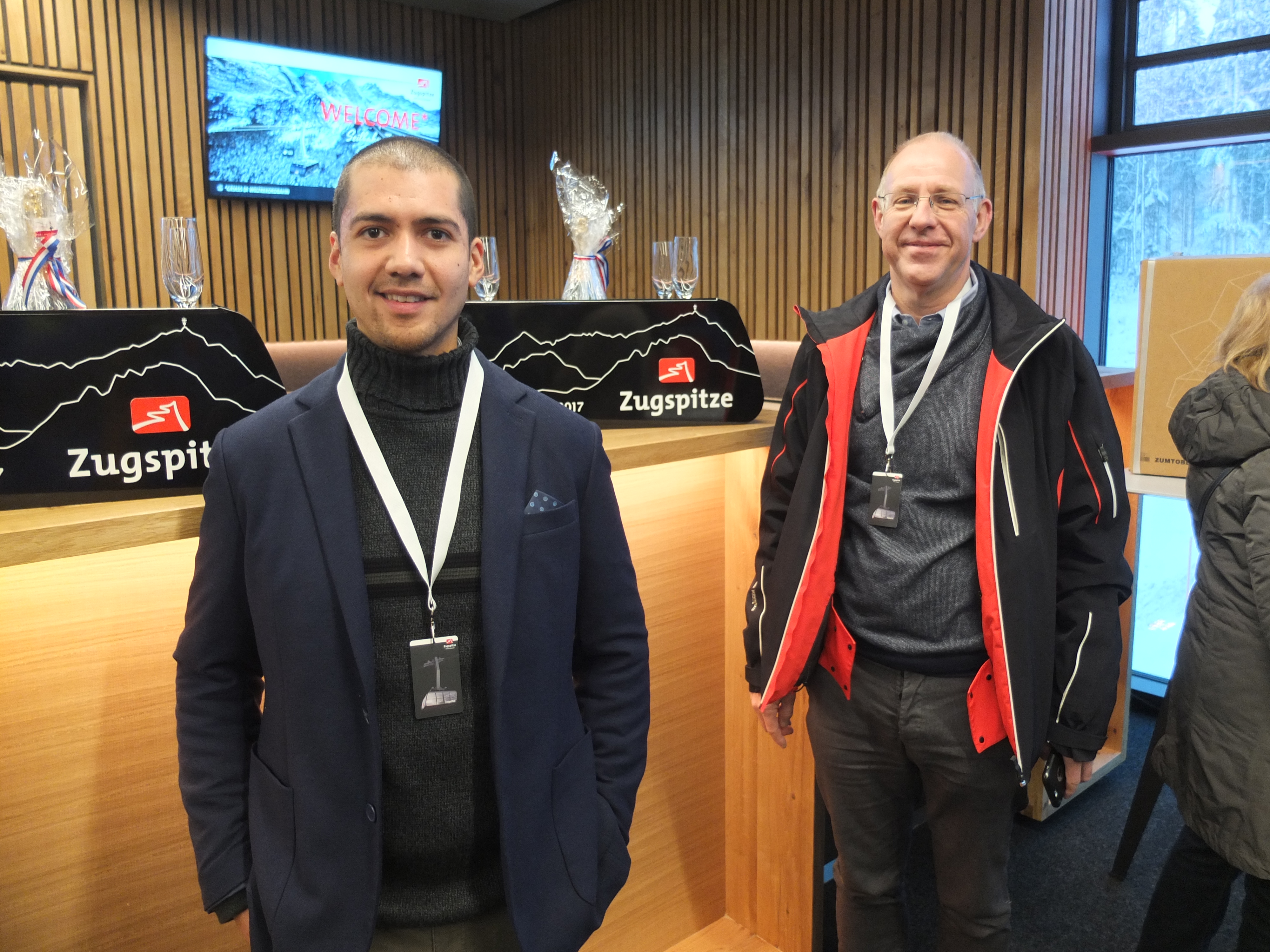 Oscar J. Garcia (à gauche) chef de projet des nouveaux véhicules et Raimund Baumgartner CEO de CWA.